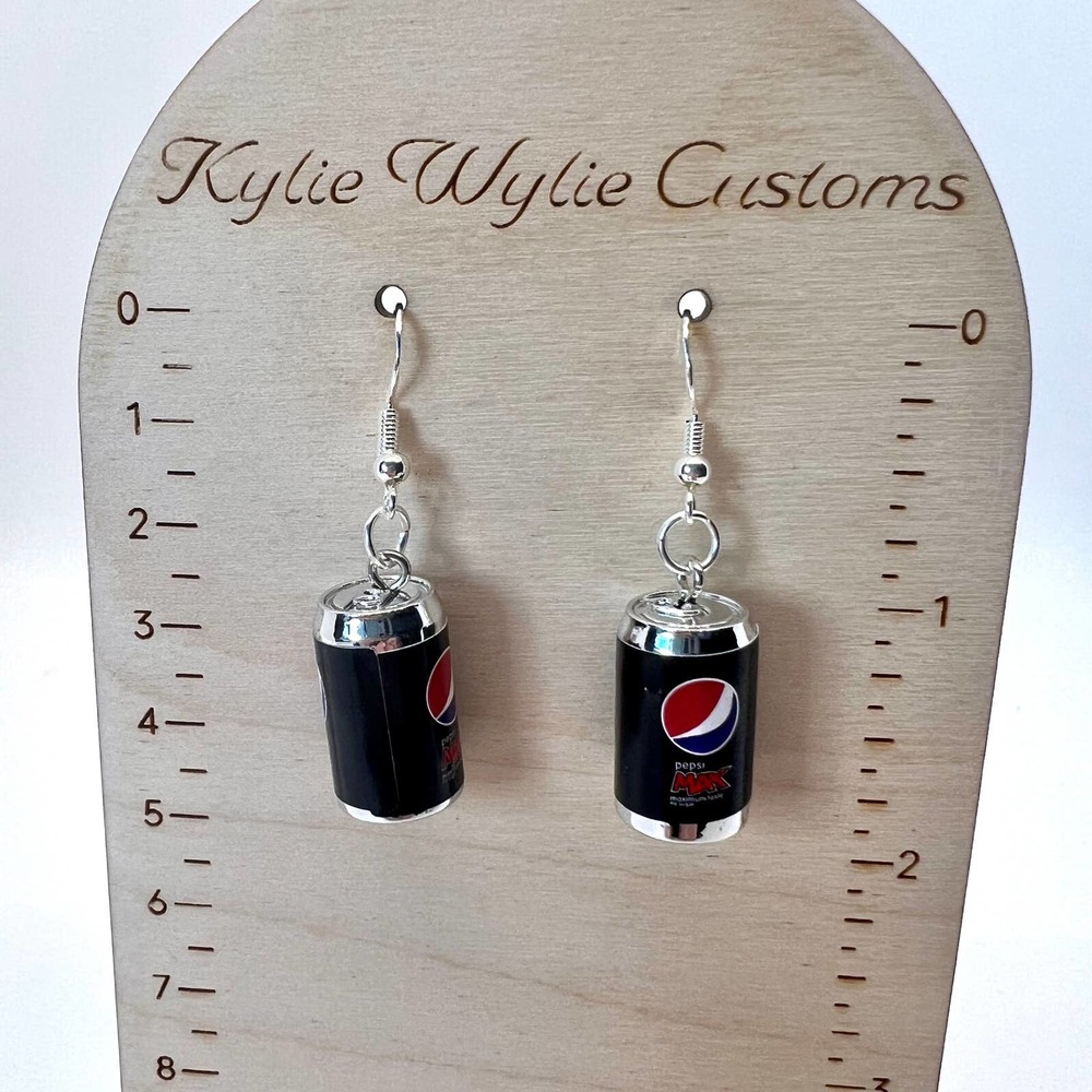 Pepsi Max Earrings - Pepsi Cans - Drink Earrings - Novelty Earrings - Pop Soda - Picture 8 of 8